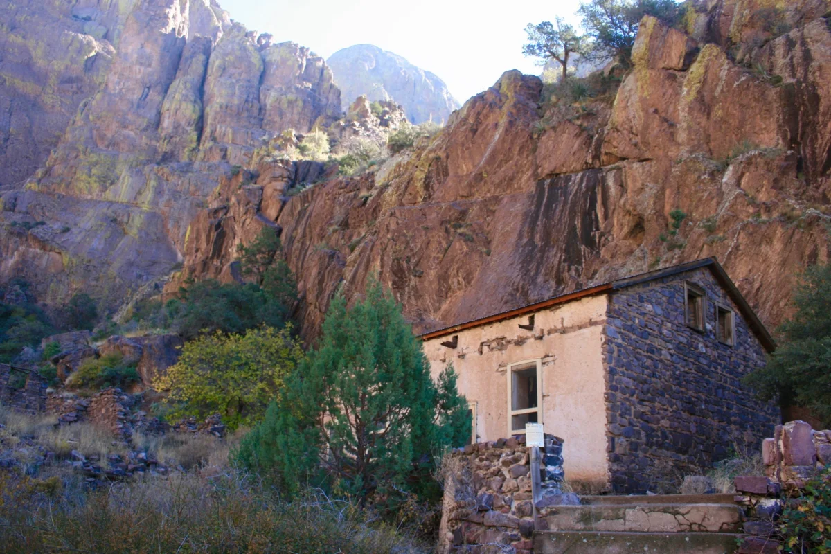 Old building ruins at Dripping Springs